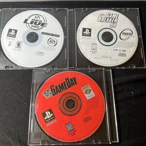 Lot of 3 Playstation Games (NFL GameDay, NBA Live 2002, NCAA Game Breaker 99)